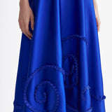 SIGNATURE ROYAL BLUE RIBBONED DRESS