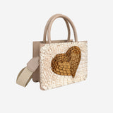 VV SIGNATURE LOVE MINI BAG CREAM