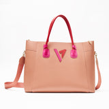 VV SIGNATURE LEATHER SHOPPER BAG