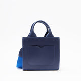 VV SIGNATURE RIBBONED BLUE MINI BAG