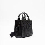 VV SIGNATURE RIBBONED BLACK MINI BAG