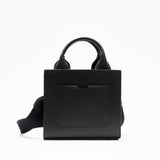 VV SIGNATURE RIBBONED BLACK MINI BAG