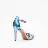 METALLIC LEATHER HIGH HEELS