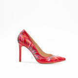 LEATHER HANDPAINTED HIGH HEELS