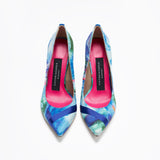 BLOOM PRINTED HIGH HEELS