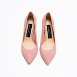 SUEDE BLUSH HIGH HEELS