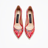 LEATHER HANDPAINTED HIGH HEELS