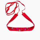 SIGNATURE BEADED RED BELT
