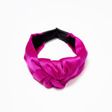 MAGENTA SILK HEADBAND