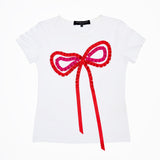 RIBBONED BOW T-SHIRT