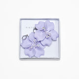PURPLE FLORAL HARMONY EARRING