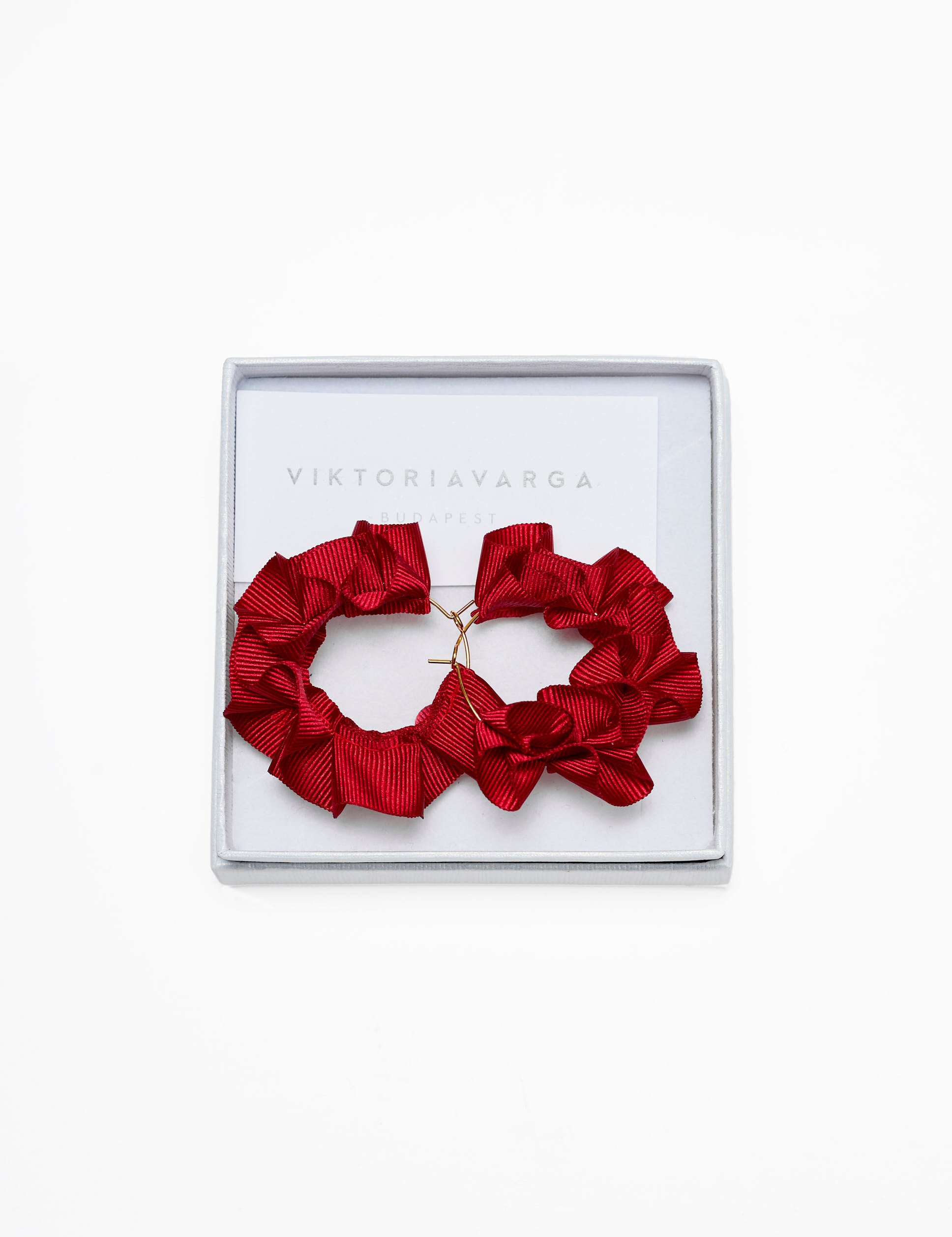 SIGNATURE RIBBONED EARRING - SMALL GOLD