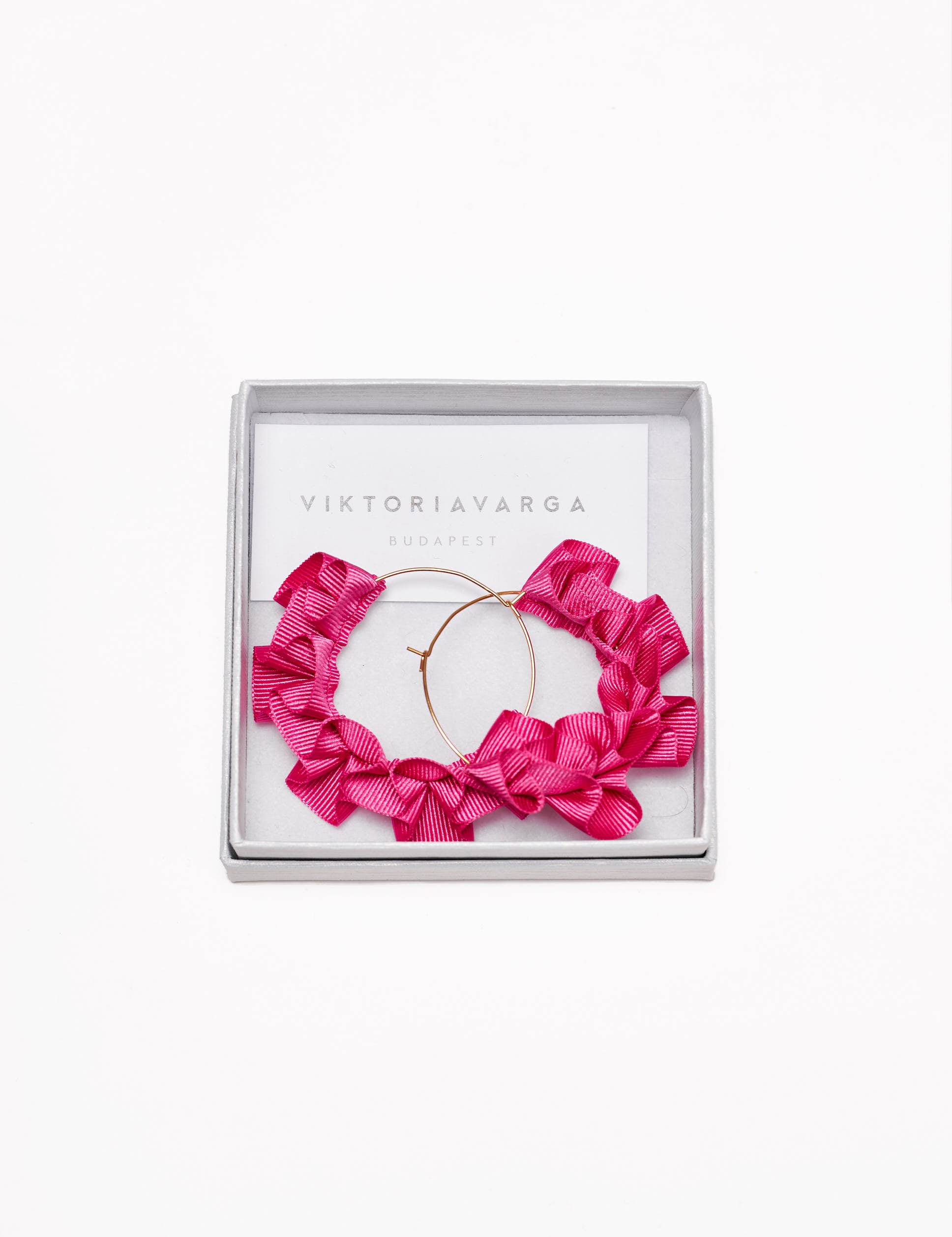 SIGNATURE RIBBONED EARRING - BIG GOLD