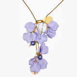 PURPLE FLORAL HARMONY NECKLACE