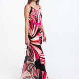 SIGNATURE ABSTRACT SILK JUMPSUIT