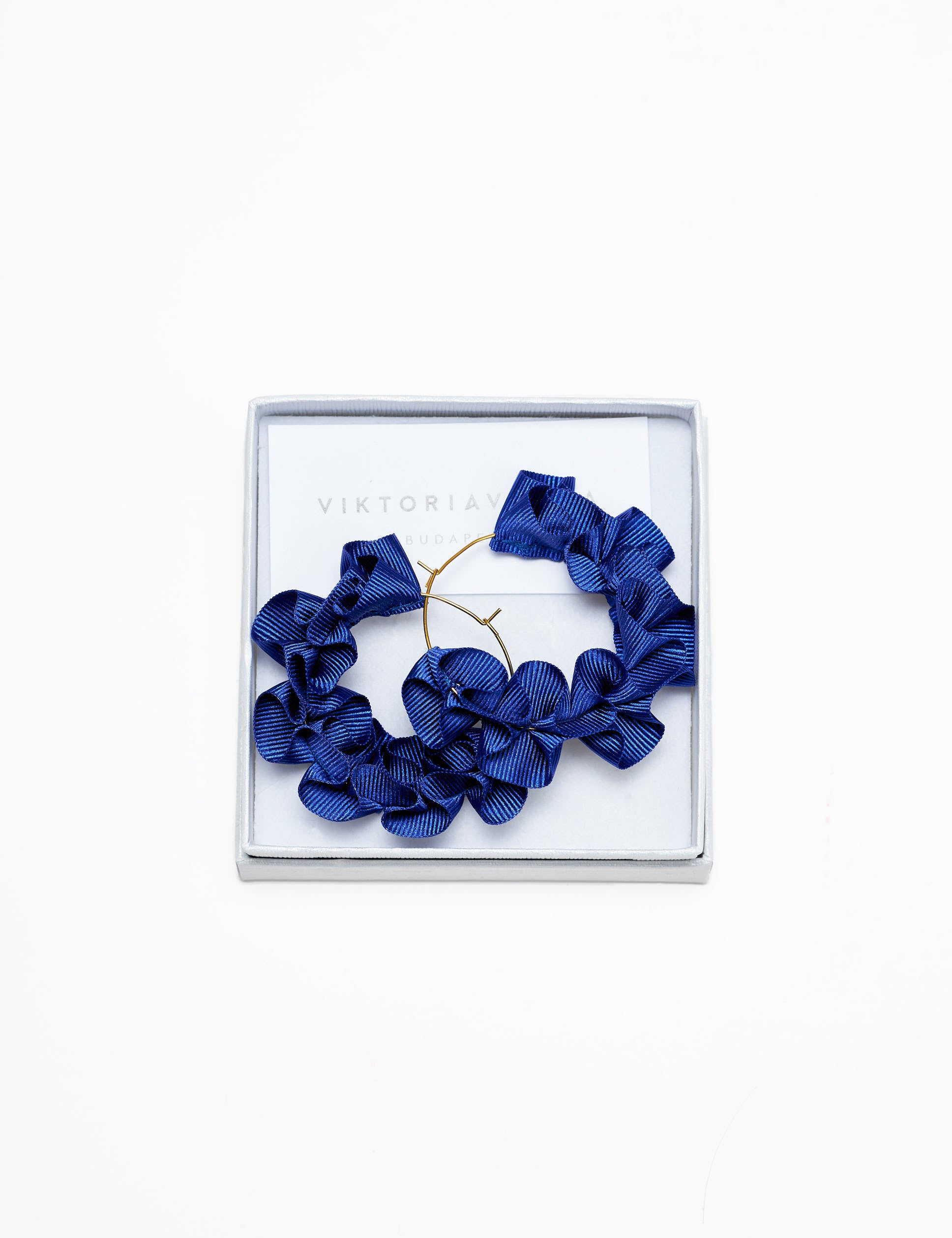 SIGNATURE RIBBONED EARRING - BIG GOLD