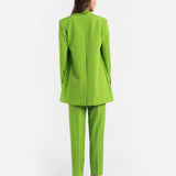 GREEN BLAZER WITH BOWS