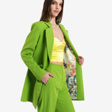 GREEN BLAZER WITH BOWS