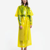 TRANSPARENT YELLOW RAINCOAT