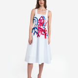 ABSTRACTION NEOPRENE HANDPAINTED DRESS