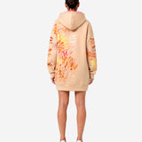 COZY NEOPRENE OVERSIZE BEIGE HOODIE