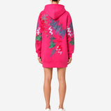 COZY NEOPRENE OVERSIZE PINK HOODIE