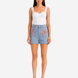 FEHÉR SELYEM CROP TOP