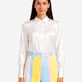 WHITE SILK SHIRT