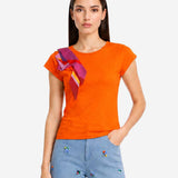 SUNSET STRIPES ORANGE T-SHIRT