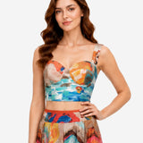 SIGNATURE RIVIERA SILK CROP TOP